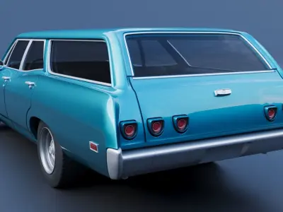 Chevrolet Impala Wagon 1968  3D print model