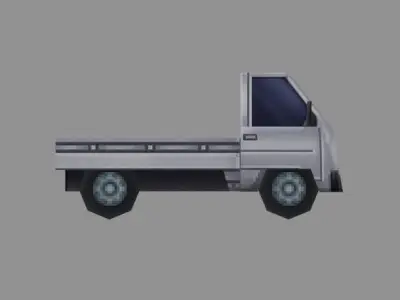 car model low-poly for games Low-poly 3D model