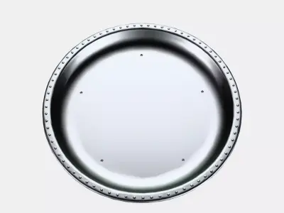 BLODOLVON Candle dish Low-poly 3D model