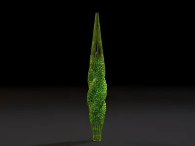 Christmas tree decor icicle 3 3D print model