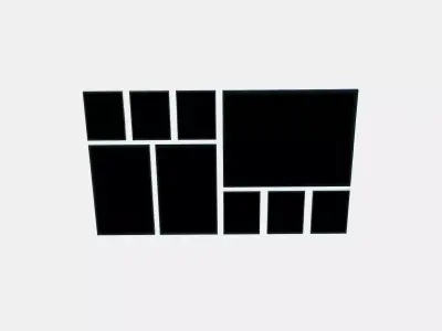 GRONBY Picture set of 9 3D model