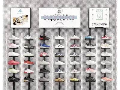 sports shoe store 3D model