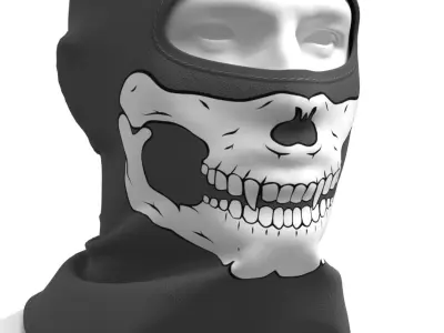 Balaclava - Marvelous Designer 3D model