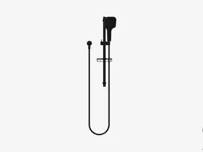 Shower - Rail - Luxury - Rapid Low-poly 3D model