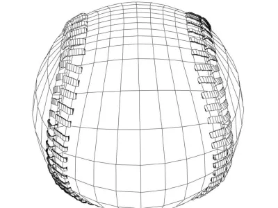 Rawlings  official league baseball Low-poly 3D model