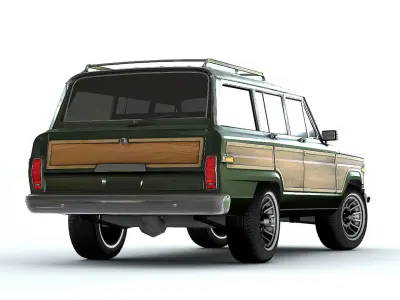 Jeep Wagoneer Low-poly 3D model