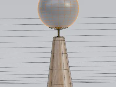 Lunar Beacon Lamp Low-poly 3D model