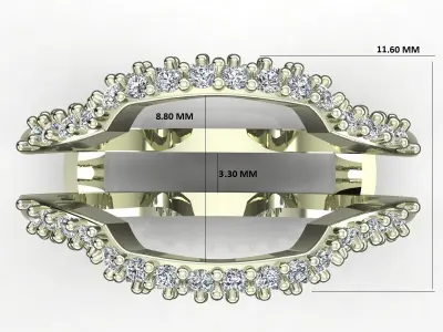 Band Ring 3D print model