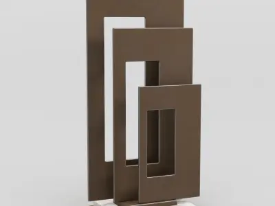 Decorative Set Vol 03 Abstract Sculptures Free 3D model