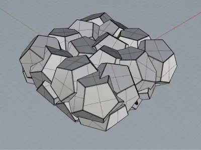 Emerald silicone bake form 3D print model