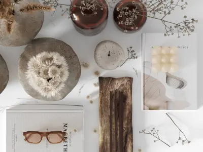 Decorative set 01 3D model