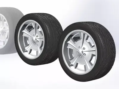 Custom wheels HRBB Griffin for your scale model 3D print model