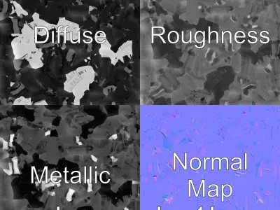 Hawk Eye Scout Drone with Retractable Landing Gear Low-poly 3D model