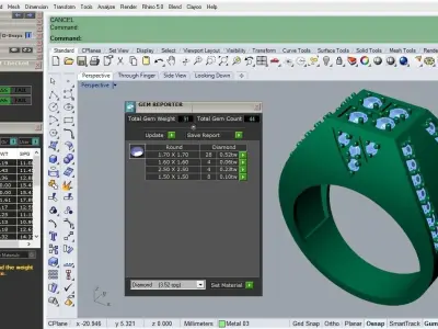 man ring 3D print model