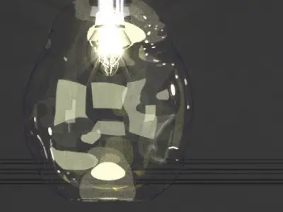 Lamps and palets 3D model