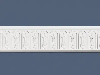 Frieze crown moulding 3D model
