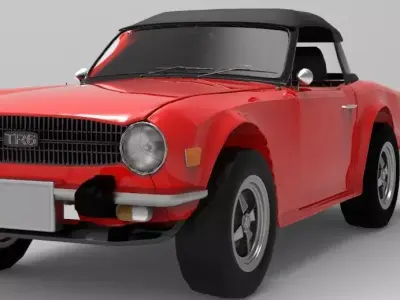 Triumph TR6 1975 3D model