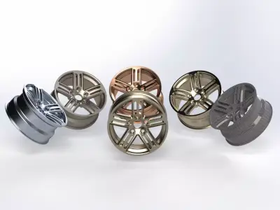 17 INCH WHEEL  TALLADEGA Free 3D print model