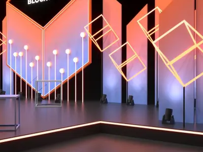 TV show set 3D model