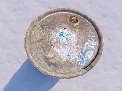 Oil Barrel FREE Low-poly 3D model