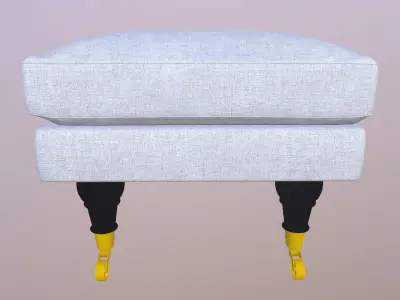 Bench Couch Low-poly 3D model