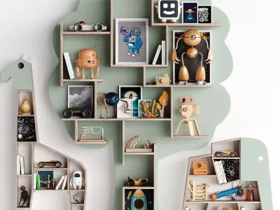 Children Room Set 4 Like A Movie Star 3D model