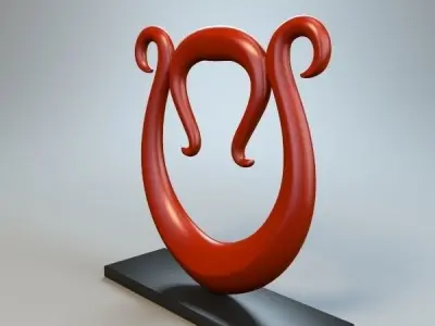 Abstract Figure m010 P 3D print model