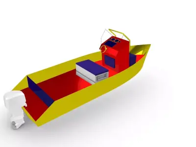 Fishing Boat 3D print model