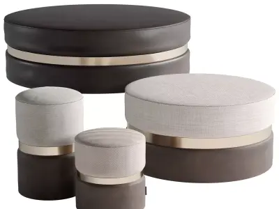 pouf Edson by Laskasas 3D model