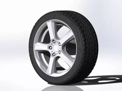 Wheel ENZO B 17inch for scale model 3D print model