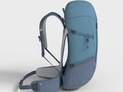 DEUTER HIKING BACKPACK Low-poly 3D model