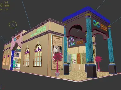 Booth - Area - 18X7-3DMAX2009-09 3D model