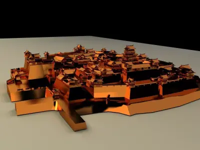 Chinese castle 3D model