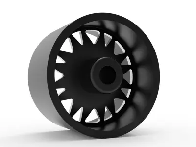 fuel off road REAR THROTTLE wheel 3d print model Free 3D print model