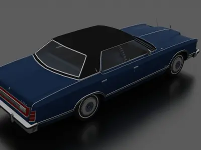 LTD Landau 4dr 1975 Low-poly 3D model