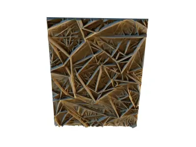 mural decor set wall panel 10 3D model