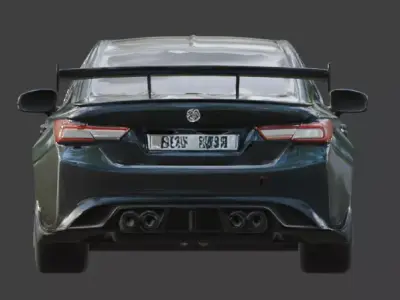 Elite Performance Sport Sedan 3D Model Low-poly 3D model