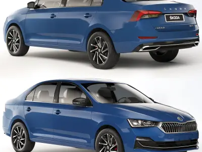 Skoda Rapid CN-spec sedan 2020 3D model