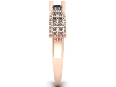 Jewelry Diamond Ring 3D Print Model  3D print model get