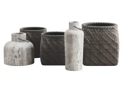Shelf Decor Set 3D model