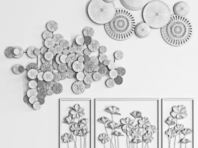 wall decor  Low-poly 3D model