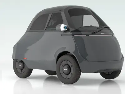 Microlino electric scooter car Gray 3D model