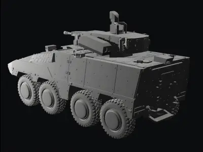 Boxer 8x8 rct30 turret 3D print model