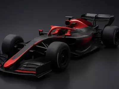 3d  f1 model Low-poly 3D model