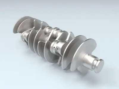 3D Printable Crankshaft 3D print model