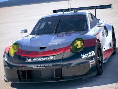 Porsche 911 RSR 2017 3D model