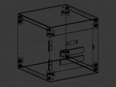 Wall locker Free 3D model
