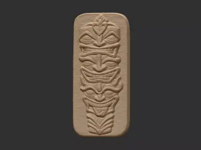 tiki frame decor  3D print model