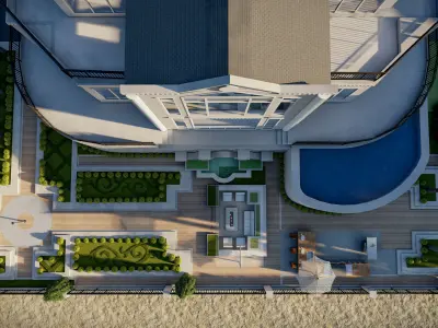 Backyard design 3d model 2020 3D model