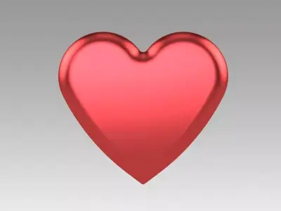 Heart love 3D model